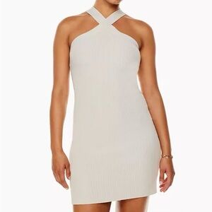 Chocolate Brown Babaton Sculpt Knit Dress - M